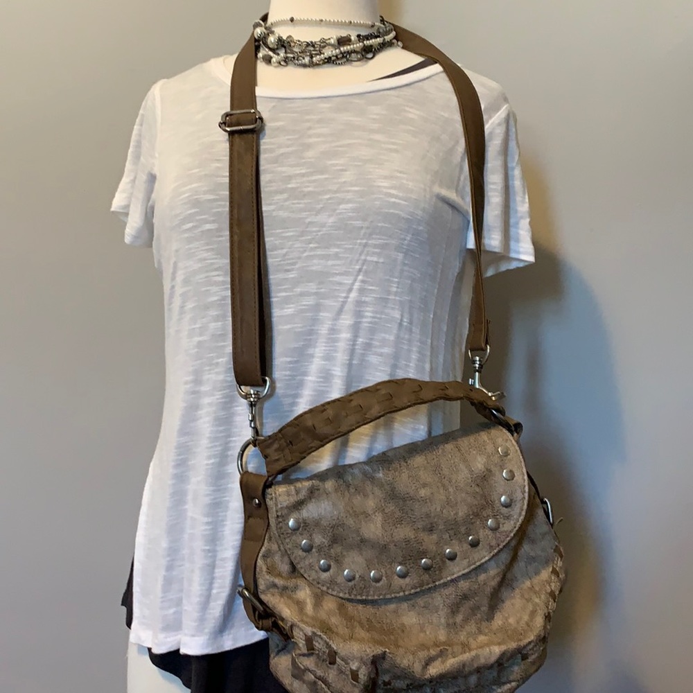 Faux leather purse